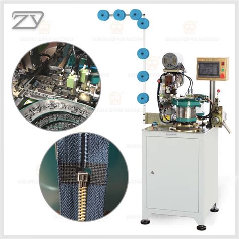 metal zipper automatic pin and box fixing machine factory|Automatic metal zipper pin and box pressing machine.